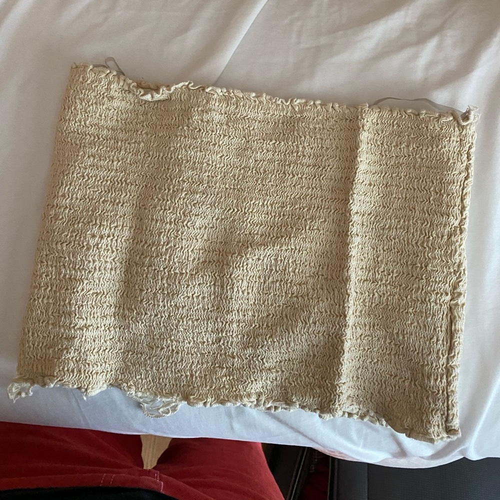 BrAndy Melville light yellow tube top